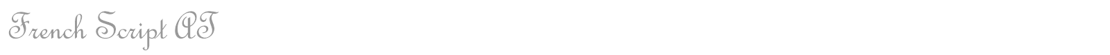 French Script AT font preview